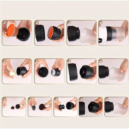 Преносима Машина за Еспресо Кафе Капсули KF-JN-02 3В1 