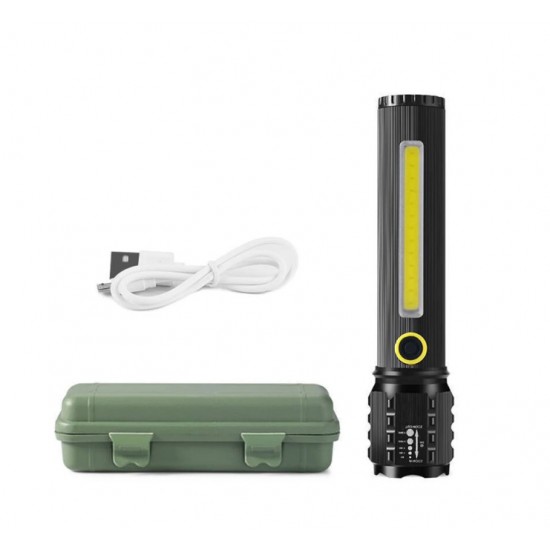 Фенер C72 LED диод + COB светлина 