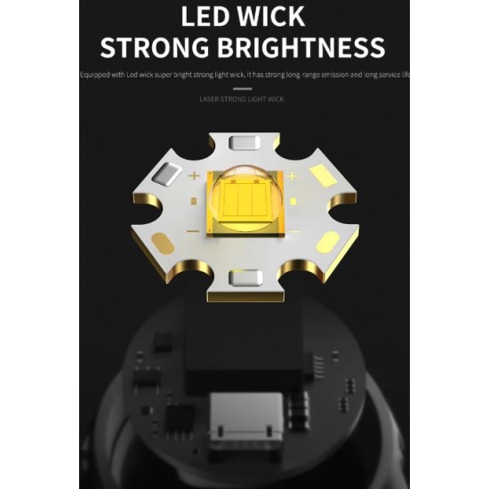 Фенер C82 LED диод + COB светлина 