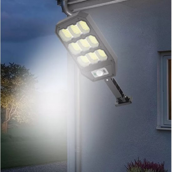 LF-1769 -COB Лампа за улично осветление със соларен панел и датчик за движение 2400 mAH