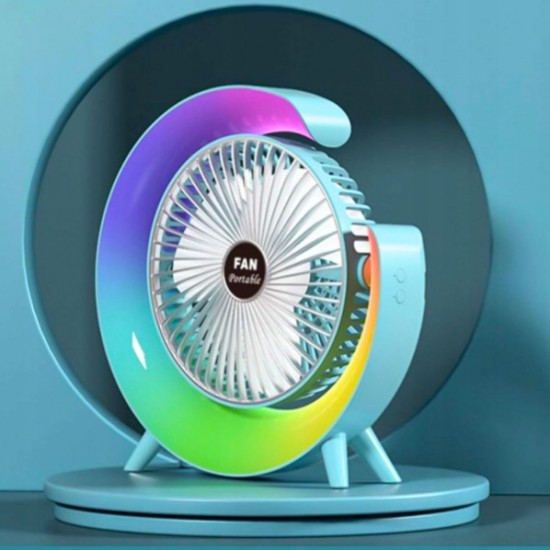 Презареждащ се вентилатор A3 3-степенен+ RGB LED