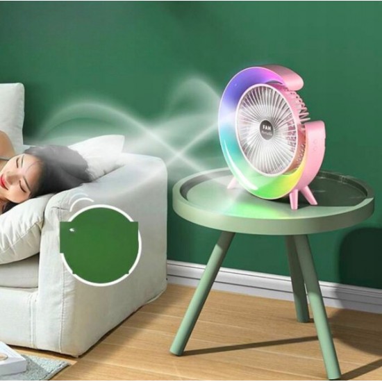 Презареждащ се вентилатор A3 3-степенен+ RGB LED