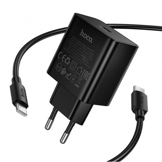HOCO Адаптер N77 GaN PD45W. - Черен