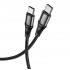 HOCO Кабел FAST НОВ 100W “X50 Exquisito” Type-C  to Type-C (1M) - Черен