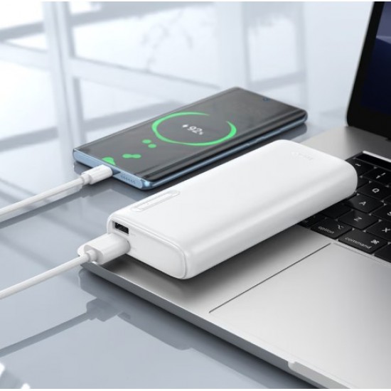 HOCO J158A Външна батерия 10,000mAh 2XUSB 1XUSB-C - Бял
