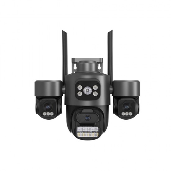 V380-SQ11 ТРОЙНА IP Камера ( APP:V380PRO) Въртяща водоустойчива WiFi камера с 3 обектива