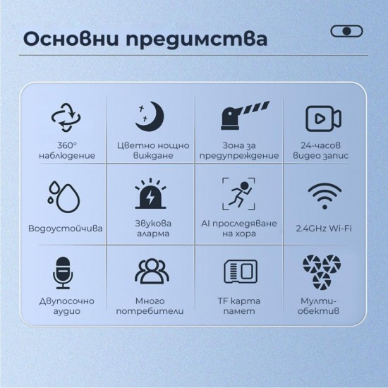 S6 Дигитална Камера 2.0mp За Деца Със Силиконов Калъф - Син