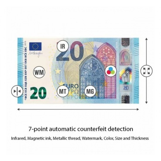 AL-130 Детектор за фалшиви банкноти EURO, USD  UV/MG/IR