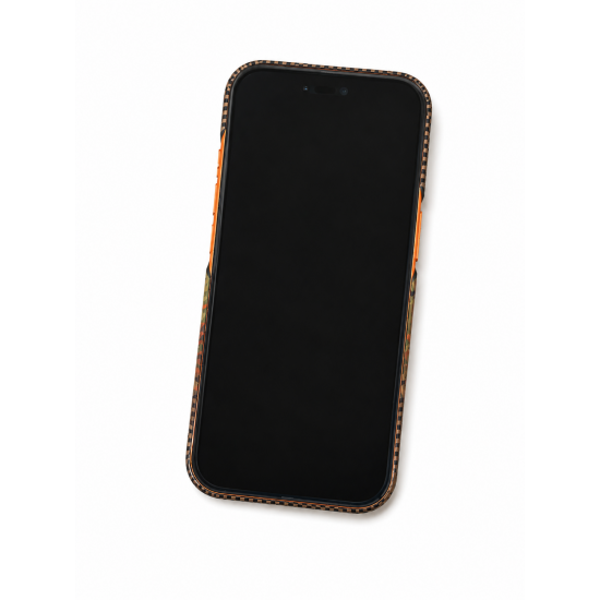 Premium Carbon Case PKA TP-106 за iPhone 17 Pro Max - Оранжев