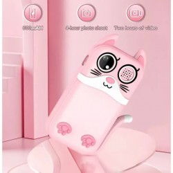 S6 Дигитална Камера 2.0mp За Деца Със Силиконов Калъф - Розов