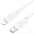 HOCO кабел X88 PD20W Type-C към Lightning (1M) - Бял