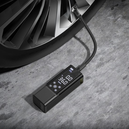 HOCO ZP7 Мощен Смарт Компресор за гуми 22 цилиндъра 5000mAh