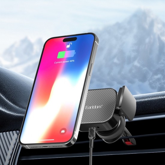 EARLDOM WC44 Стойка Безжично Зарядно 15W за телефон за кола парно