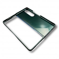 PVC Цветен кейс за Samsung Z FOLD 3 от 2 части - Тъмно Зелен