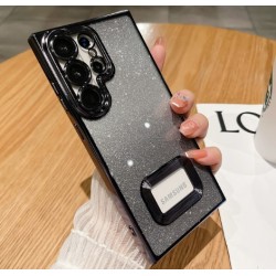 Луксозен лъскав кейс с брукат TP-24 за Samsung A35 5G - Черен