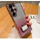 Луксозен лъскав кейс с брукат TP-24 за Samsung A25 5G - Розов