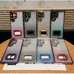 Луксозен лъскав кейс с брукат TP-24 за Redmi Note 13 5G - Розов