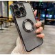 Луксозен лъскав кейс с брукат TP-24 за iPhone 16 Plus - Черен
