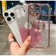 Луксозен лъскав кейс с брукат TP-24 за iPhone 7G/8G/SE2/SE3 - Розов