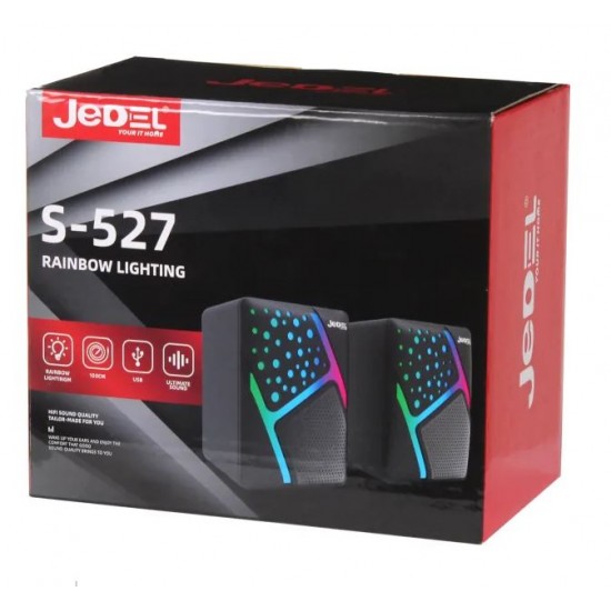 JEDEL S-527 тонколони за компютър светещи RGB Gaming