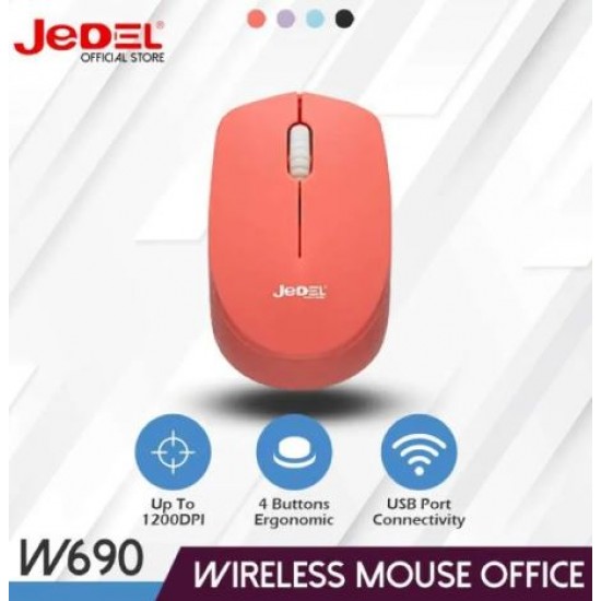 Безжична мишка JEDEL W690 - Розов