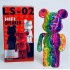 LS-02B Mini Violent bear Bluetooth високоговорител с цветно графити