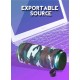 Безжична тонколона +LED осветление GT-112  - Черен