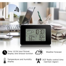 FJ3364 Дигитален LED часовник / Аларма с Радио Приемник 