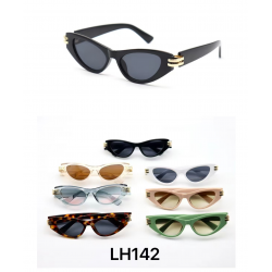 Женски Слънчеви очила UV400 DR PC Розова рамка LH142-C5 - Кафяв