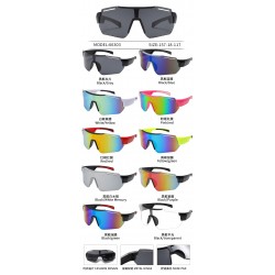 Унисекс Ски очила UV400 PC Черна рамка 66303-C8 - Прозрачна