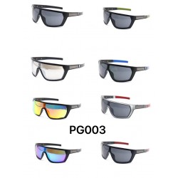  Слънчеви очила UV400 Мъжки PS PC Червена Рамка PG003 - C5 - Черен