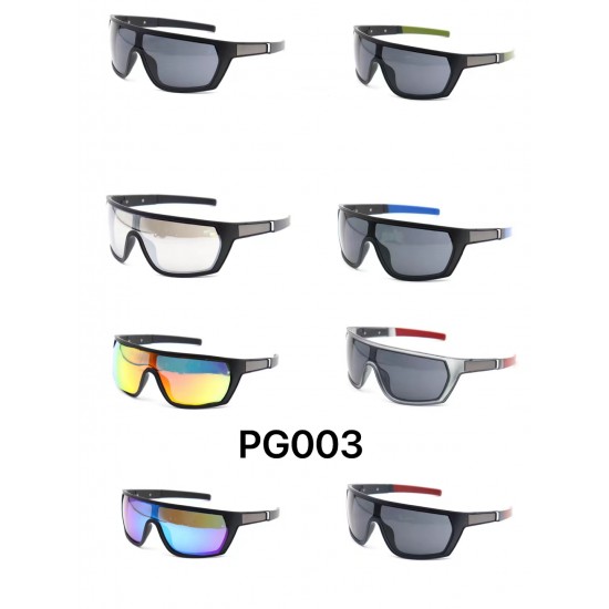  Слънчеви очила UV400 Мъжки PS PC Черна Рамка PG003 - C1 - Черен