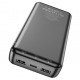HOCO J100A Powerbank 20,000mAh Fast Charge, с 3 изхода USB x 2 T-C x 1 - Черен