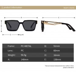 Мъжки Слънчеви очила UV400 Метал Сива рамка LH139-C4 - Черен