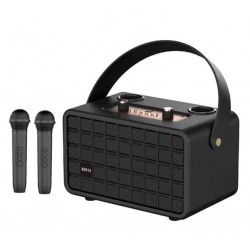 M2313 Безжична караоке тонколона (Черен) Authentics S2313 с 2 микрофона – 2x15W, Bluetooth
