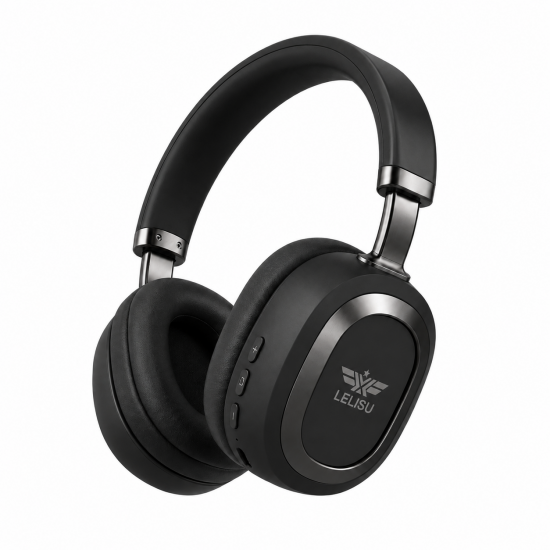 LELISU LS-256 Безжични Bluetooth слушалки  с USB Type-C зареждане, BT, до 8 часа работа – Черен