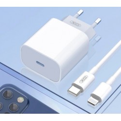 XO-L77 20W PD зарядно с кабел USB-C - Lightning PD-20W 