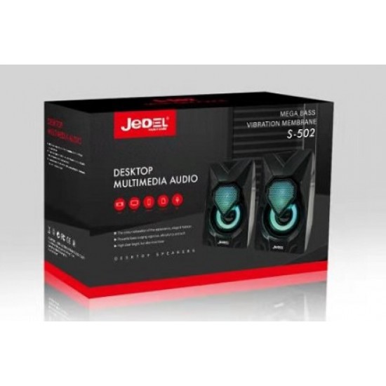 JEDEL S-502 тонколони за компютър светещи RGB Gaming