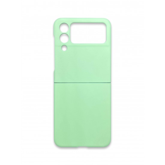 PVC Цветен кейс за Samsung Z FLIP 5 от 2 части - Светло зелен