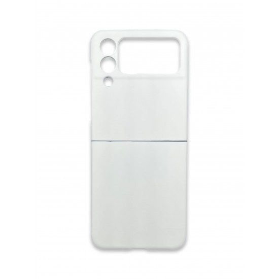 PVC Цветен кейс за Samsung Z FLIP 4 от 2 части - Небесно синьо