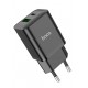 HOCO 20W Адаптер N28 с изх. USB-C+USB PD-20W+QC3.0A - Черен