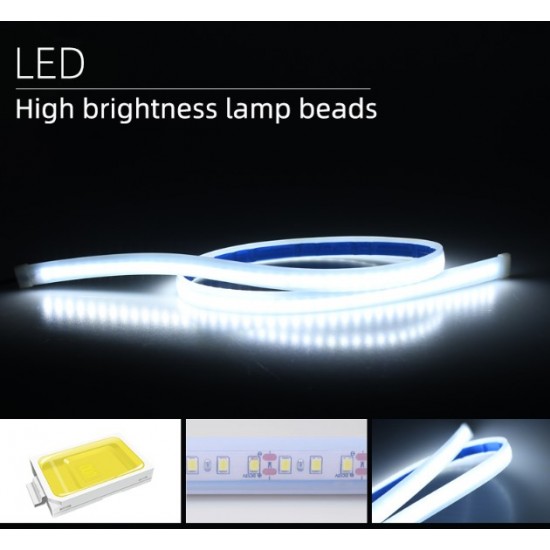 HL LED Лед лента USB за капак на кола 1.8М. - Бял