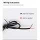 HL LED Лед лента USB за капак на кола 1.8М. - Бял