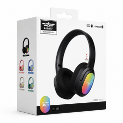 LELISU LS-257 Безжични Bluetooth слушалки  V5.4 с RGB осветление, Type-C, до 10 часа работа – Син