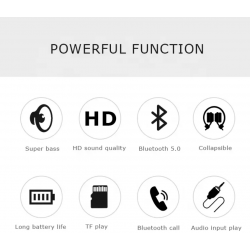 Безжични LED RGB слушалки STN-59 - Светло Зелен