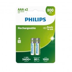 2889 Батерия Philips Rechargeable AAA 800mAh 2-blister