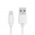 Кабел US-06 2A USB към Lightning - Бял