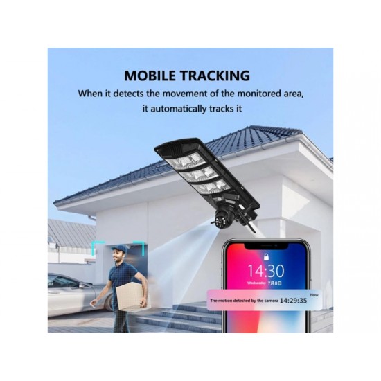 2в1 IP Солaрна Камера и лампа 450W HY ZSL22+SIM 4G 8MP ( APP:V380PRO )
