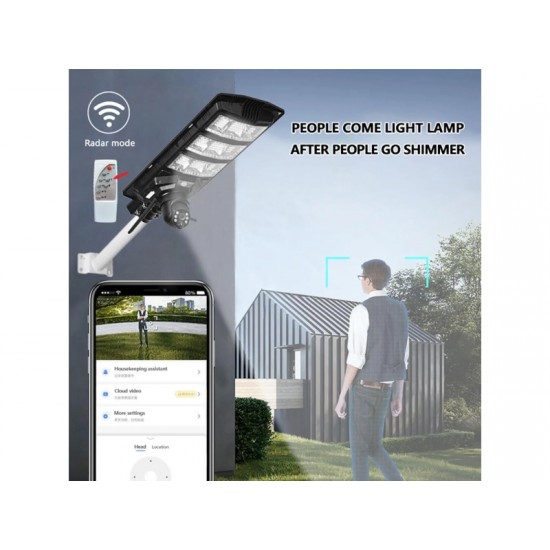 2в1 IP Солaрна Камера и лампа 450W HY ZSL22+SIM 4G 8MP ( APP:V380PRO )