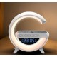 Bluetooth високоговорител BT-3401 (LED, AUX, USB, FM, microSD) вграден LED дисплей, безжично зареждане, будилник